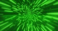 Abstract background futuristic technological tunnel of green color