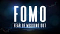 Background of futuristic technology FOMO fear of missing out in Stock and cryptocurrency market