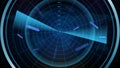 background of futuristic technology screen scan radar shipping cargo ship route path with scan interface hud