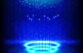 Background futuristic of teleporting diplay panel with light Royalty Free Stock Photo