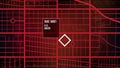 abstract background of futuristic tracing target maps route road navigation location hud ui screen