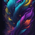 Abstract background Galaxy, Splash art, portrait poster lights background.