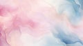 abstract background a gentle fusion of soft pastel pink and blue colors liquid, fluid-marbled paper texture, AI generated