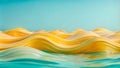 Abstract Background with Gentle Pastel Waves - Soft Design Royalty Free Stock Photo