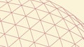 An Abstract Background with a Geodesic Dome Line Pattern in Perspective, vector design Generative AI Royalty Free Stock Photo