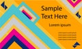 Abstract background geometric. A4 business print template. Brochure or annual report cover, vector business flyer layout, geometr