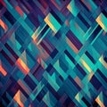 abstract background with geometric pattern in blue and red colors, vector illustration Royalty Free Stock Photo