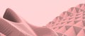 Abstract Background. Geometric Shape curve for banner and architecture parametric design on Red. copy space, digital, banner