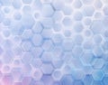 Abstract background of geometric shapes. hexagons with rounded corners Royalty Free Stock Photo