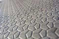 Abstract background of geometric shapes, shapes on the pavement, a futuristic background of hexagons