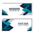 Abstract background geometric taper banner design vector