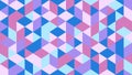 Abstract background of geometric triangle shapes. Vector seamless pattern with punchy pastel colors Royalty Free Stock Photo