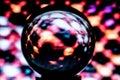 abstract background, glass ball that magnifies the image behind it creating a beautiful fantasy effect Royalty Free Stock Photo