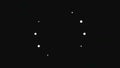 Abstract background with glitch effect on black background. Animation. Abstract dots moving in circle during loading