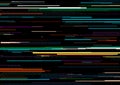 Abstract background with glitched vertical stripes, stream line binary code background with two binary digits 0 and 1. Royalty Free Stock Photo