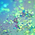 Abstract background of glitter and foil hologram.