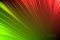 Abstract background glow neon green, red light lines. Energy flash luminous glow ray trace glitter. Digital technology. Royalty Free Stock Photo