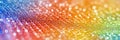 Abstract Background of Glowing Binary Code in Rainbow Colors, Technology and Data Concept