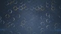 Abstract background with glowing hexagons 3D render illustration Royalty Free Stock Photo