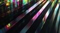 abstract background of glowing metal strips and bokeh defocused lights Royalty Free Stock Photo