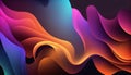 Abstract background with glowing wavy lines. Vector illustration. Eps 10