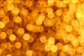 Abstract background of Gold Illuminated Lights Bokeh