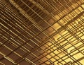 Abstract background Gold metal diagonal lines