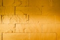 abstract background of golden brick wall Royalty Free Stock Photo