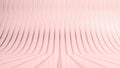 Abstract background of golden and pink stripes. 3D render. Wavy curved copper and pastel pink backdrop Royalty Free Stock Photo