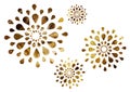 Abstract background golden rosace Royalty Free Stock Photo