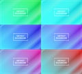set of pastel blue gradient. modern abstract background with diagonal shining and frame Royalty Free Stock Photo
