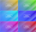 collection of yellow, green, blue, pink, red and blue gradient. abstract background with diagonal shining and frame Royalty Free Stock Photo