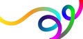 Abstract Background with Gradient Color Wave Pattern. 3D Wavy Rainbow Lines. Vector Geometric Design Elements.eps 10 Royalty Free Stock Photo