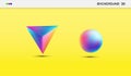 Abstract background with gradient geometric elements Royalty Free Stock Photo