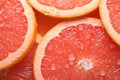Abstract background with grapefruit slices. Generative AI Royalty Free Stock Photo