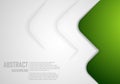 Abstract background in green color. Green curve vector background with white spaces for design