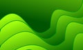 Abstract background green color waveform