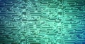 Abstract background of green computer circuit boards digital hi-tech futuristic Royalty Free Stock Photo