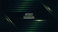 Vector abstract background. Green lazer light, thechnology banner. Royalty Free Stock Photo