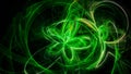 Abstract background with green poisoned stripes