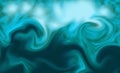 Abstract background green tosca liquid ink color