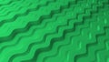 Abstract background with green wavy lines. Abstract cut paper stripes. Sci-Fi Futuristic. Modern background template for documents