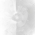 Abstract background with grey dots creating concentric circles Royalty Free Stock Photo