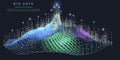 Abstract background with grid algorithm  analytical data. Big data. Analytics algorithms data. Quantum cryptography concept. Royalty Free Stock Photo
