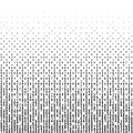 Abstract background with halftone falling figures. Monochrome black numbers of code.