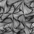 Abstract background hand drawn pattern black and white shapes with 3D effect