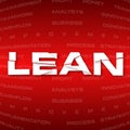 Abstract background with heading Lean