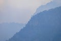 Abstract background of heavy fog in the mountains Royalty Free Stock Photo