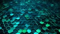 abstract background with a hexagonal grid pattern, symbolizing data storage and transfer Royalty Free Stock Photo