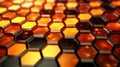 Abstract background with hexagons. Generative AI. Royalty Free Stock Photo